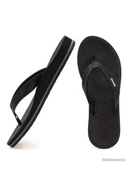 Women's Flip Flops Arch Support Cushioned EVA Sandals Thong Beach Waterproof